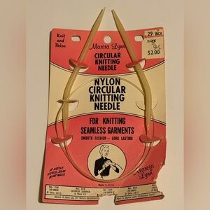 Vintage Marcia Lynn Circular Knitting Needle 29in